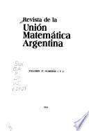 Revista de la Unión Matemática Argentina