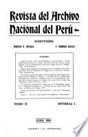 Revista del Archivo Nacional del Perú