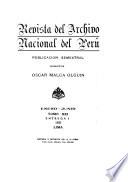 Revista del archivo nacional del Perú
