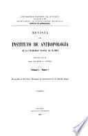 Revista del Instituto de antropología