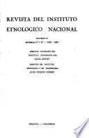 Revista del Instituto Etnológico Nacional