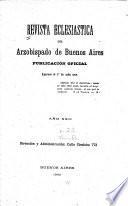 Revista eclesiástica del Arzobispado de Buenos Aires