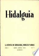 Revista Hidalguía número 1. Año 1953