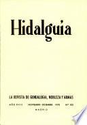 Revista Hidalguía número 103. Año 1970