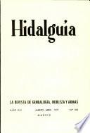 Revista Hidalguía número 105. Año 1971