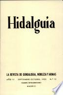 Revista Hidalguía número 12. Año 1955