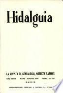 Revista Hidalguía número 154-155. Año 1979