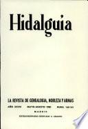Revista Hidalguía número 160-161. Año 1980