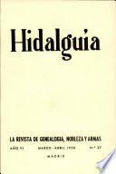 Revista Hidalguía número 27. Año 1958