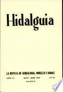 Revista Hidalguía número 34. Año 1959