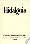 Revista Hidalguía número 36. Año 1959