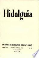 Revista Hidalguía número 38. Año 1960