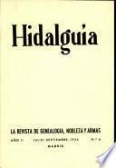 Revista Hidalguía número 6. Año 1954