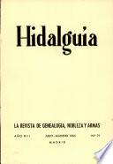 Revista Hidalguía número 71. Año 1965