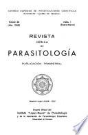 Revista ibérica de parasitología
