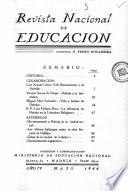 Revista nacional de educación. Mayo 1944
