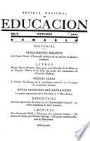 Revista nacional de educación. Octubre 1942