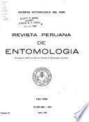 Revista peruana de entomología agrćola