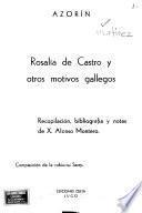 Rosalía de Castro y otros motivos gallegos