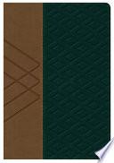 RVR 1960 Biblia Letra Grande Tamaño Manual, Habano/verde Oscuro Símil Piel
