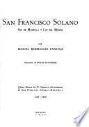 San Francisco Solano, sol de Montilla y luz del mundo