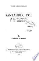 Santander, 1931 [i.e. mil novecientos treinta y uno]