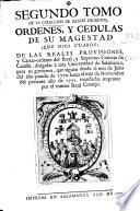 Segundo tomo de la Coleccion de Reales Decretos, Ordenes, y Cedulas de su Magestad... dirigidas á esta Universidad de Salamanca... desde 1770... hasta... 1771