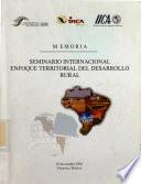 Seminario Internacional Enfoque Territorial del Desarrollo Rural