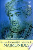 Simposio Universalidad y vigencia de Maimonides