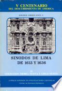 Sínodos de Lima de 1613 y 1636