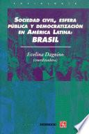 Sociedad civil, esfera pública y democratización en América Latina