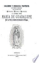 Solemne y energica protesta que hacemos los Mexicanos en favor de Nuestra Madre y Patrona la Santisima Vírgen María de Guadalupe