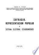 Sufragio, representación popular y sistema electoral estadounidense