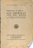 Suplemento al folleto Las Américas