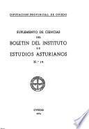 Suplemento de ciencias del Boletin del Instituto de Estudios Asturianos