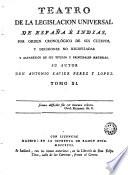 Teatro de la Legislacion Universal de España e Indias..., 11