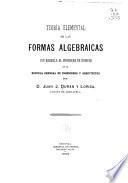 Teoría elemental de las formas algebraicas
