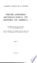 Tercer Congreso Internacional de Historia de América