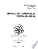 Terminología agrohidráulica prehispánica nahua