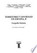 Territorio y sociedad en España