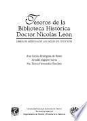 Tesoros de la Biblioteca Histórica Doctor Nicolás León