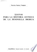 Textos para la historia antigua de la Península Ibérica