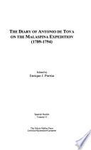 The Diary of Antonio de Tova on the Malaspina Expedition, 1789-1794