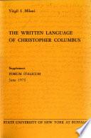 The Written Language of Christopher Columbus