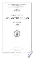 Tide Tables, Atlantic Coast, North America