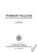 Tommaso Vallauri nella societ'a e nella cultura dell'Ottocento