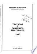 Tratados y convenios bilaterales