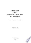 Treballs de la Societat Catalana de Biologia