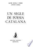 Un segle de poesia Catalana
