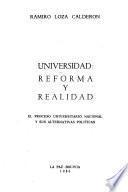Universidad, reforma y realidad